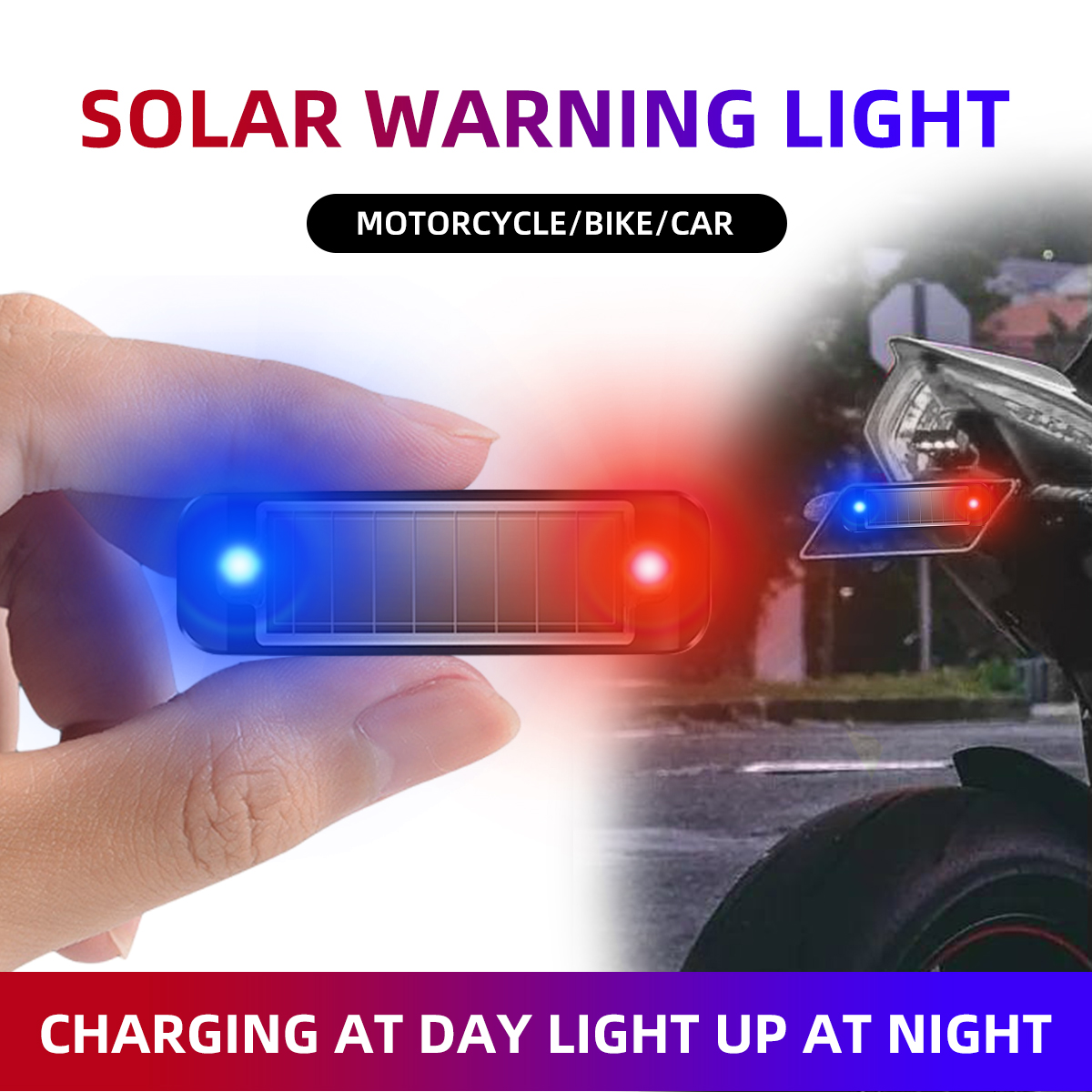 Drone Strobe Light - Solar Power Anti-Theft Alarm Light for