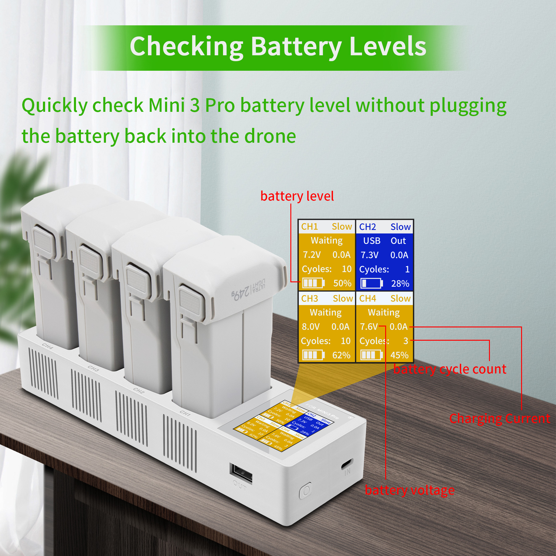 4in1 3in1 Battery Charging Hub - Drone Charging Hub review and price