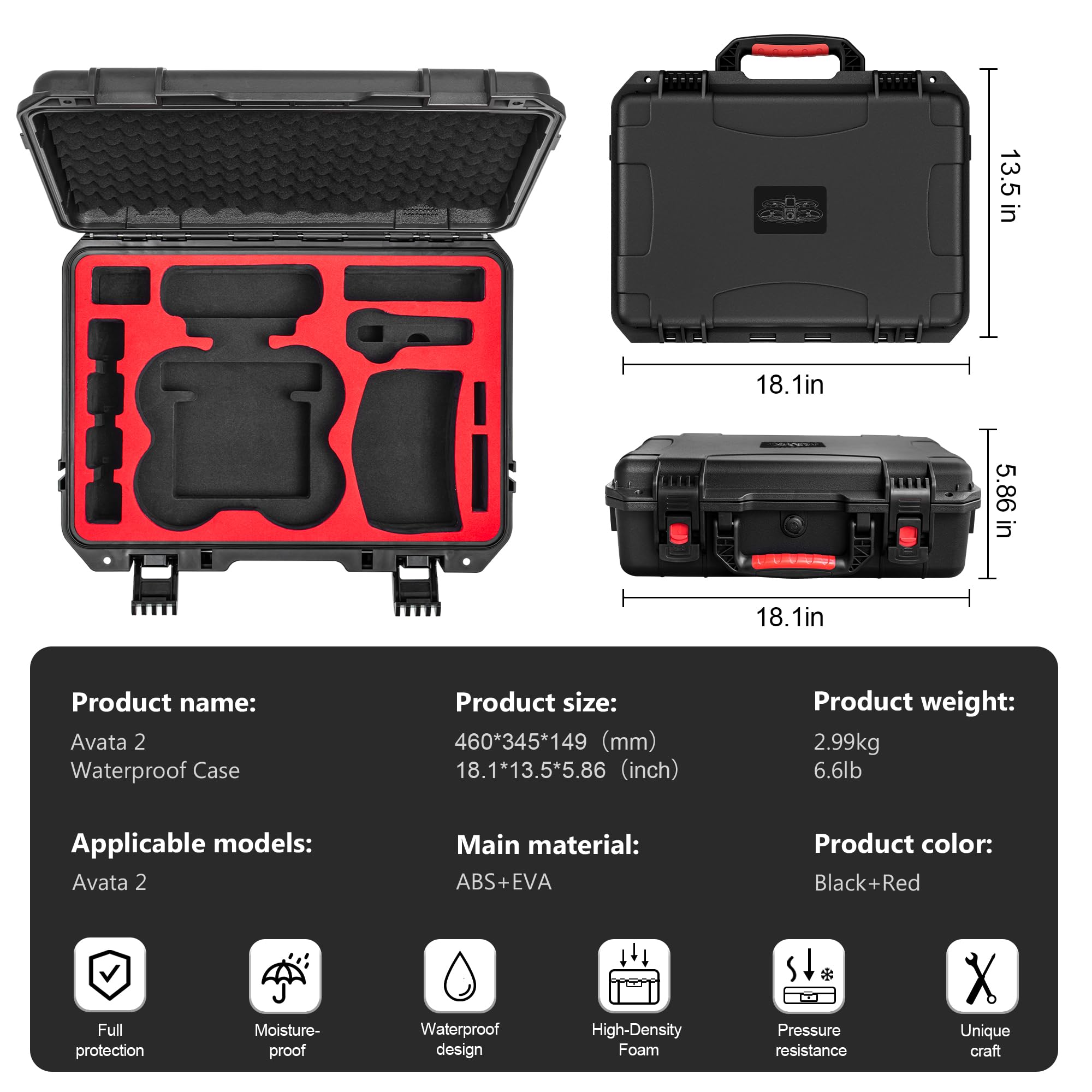 Carrying Hard Case for DJI Ava - Drone Joystick Cover review and price