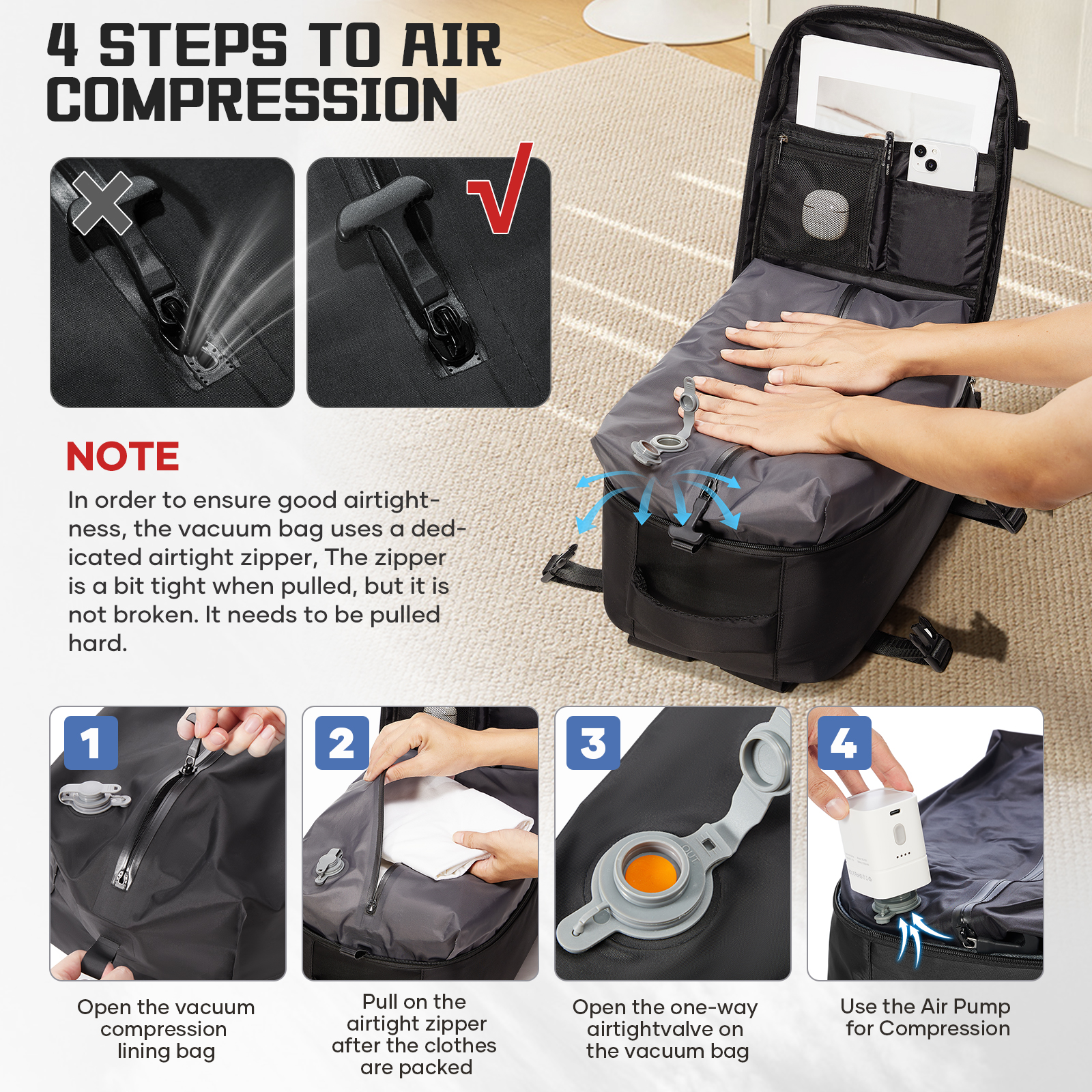 Women Backpack Vacuum Backpack - Drone Backpack review and price